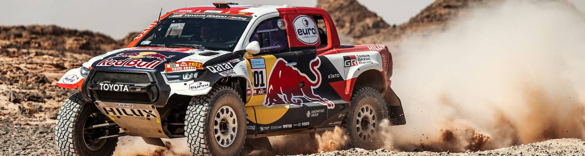 Изображение на странице НАССЕР АЛЬ-АТТИЯ ЗА РУЛЕМ TOYOTA HILUX СТАЛ ПОБЕДИТЕЛЕМ РАЛЛИ-РЕЙДА «ДАКАР-2022» Тойота Центр Челябинск Север